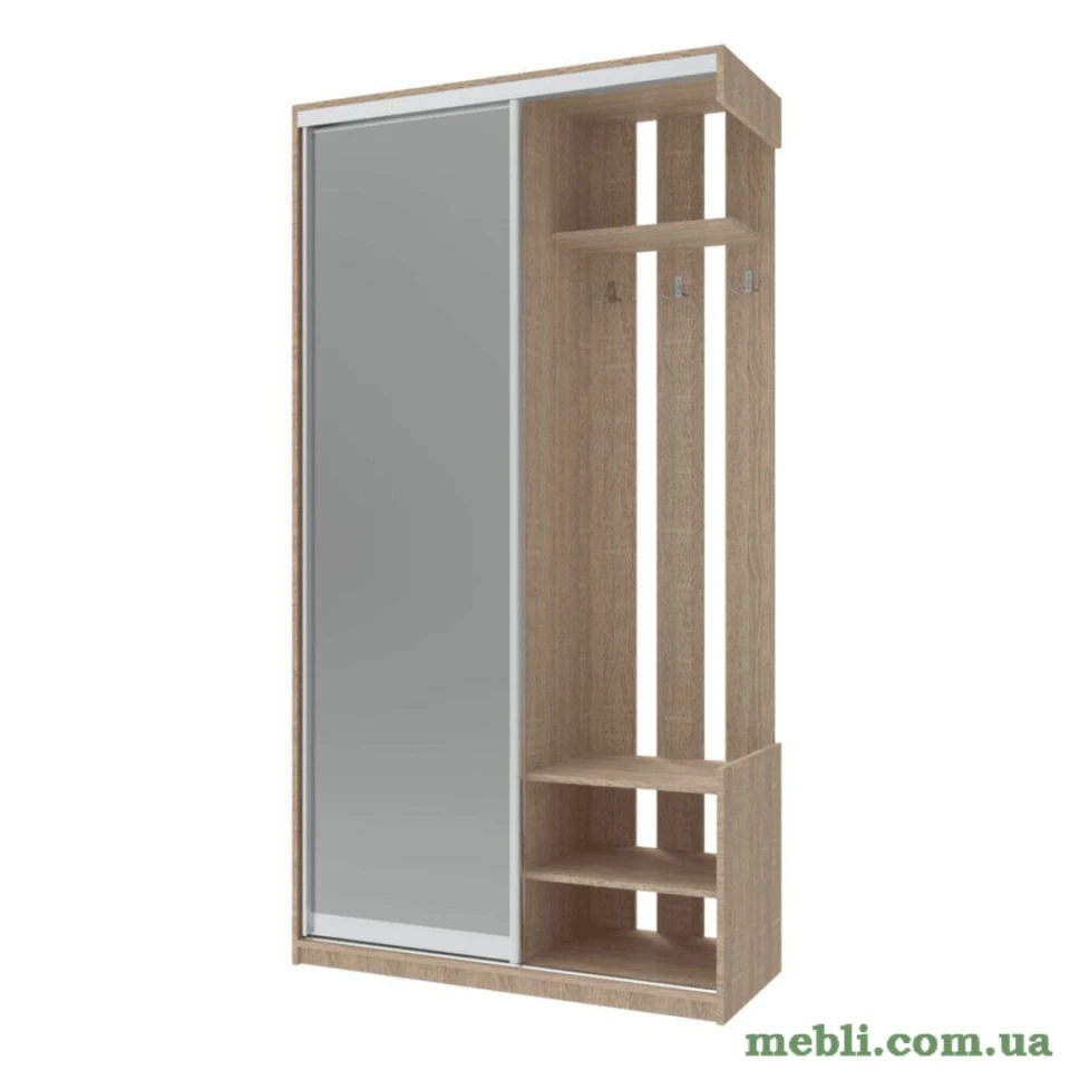 Передпокій з дзеркалом Doros CiТy One Door 110х45х210 Дуб cонома