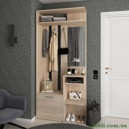 Передпокій Doros Рів'єра 91,5х30х203 Дуб сонома