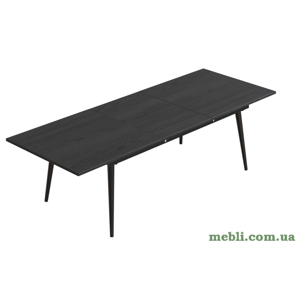 Стіл журнальний трансформер Dandi Small Ferrum-decor 45x120(160)x60 Чорний метал ДСП Сосна Кембра