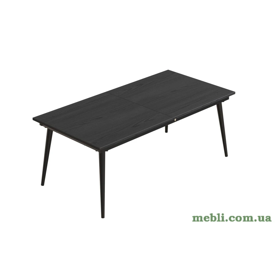 Стіл журнальний трансформер Dandi Small Ferrum-decor 45x120(160)x70 Чорний метал ДСП Сосна Кембра