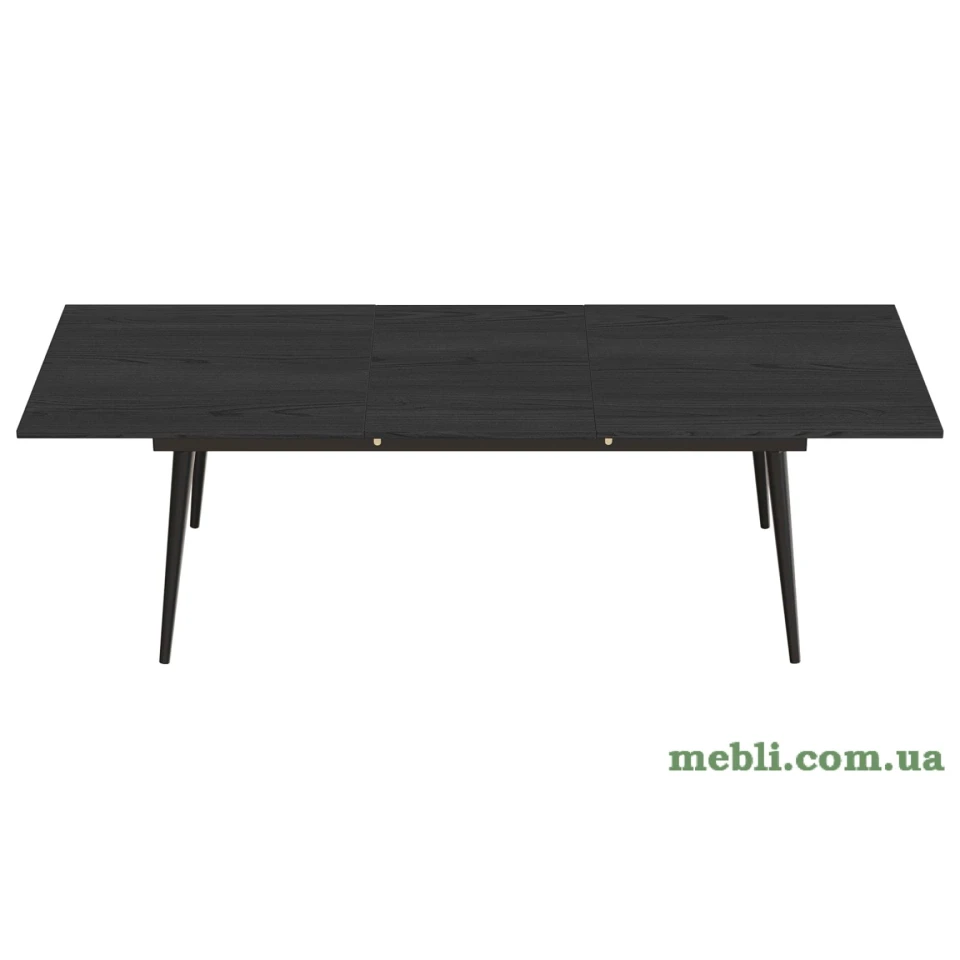 Стіл журнальний трансформер Dandi Small Ferrum-decor 45x120(160)x70 Чорний метал ДСП Сосна Кембра