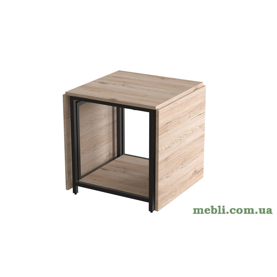 Стіл журнальний трансформер Куб Комбо Ferrum-decor 540x532x500 ДСП Дуб Сан-Марино