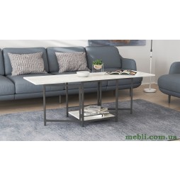 Стіл журнальний трансформер Куб Комбо Ferrum-decor 540x532x500 Чорний метал ДСП Бетон