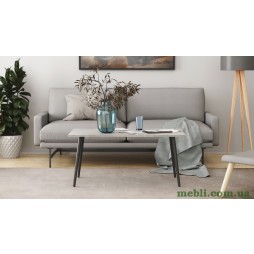 Стіл журнальний Монтана Ferrum-decor 45x100x50 Чорний метал ДСП Бетон