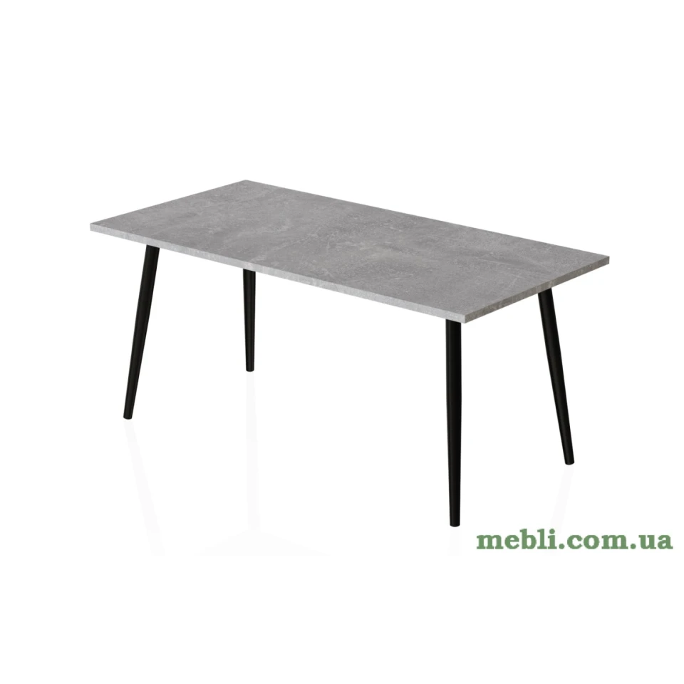 Стіл журнальний Монтана Ferrum-decor 45x100x50 Чорний метал ДСП Бетон
