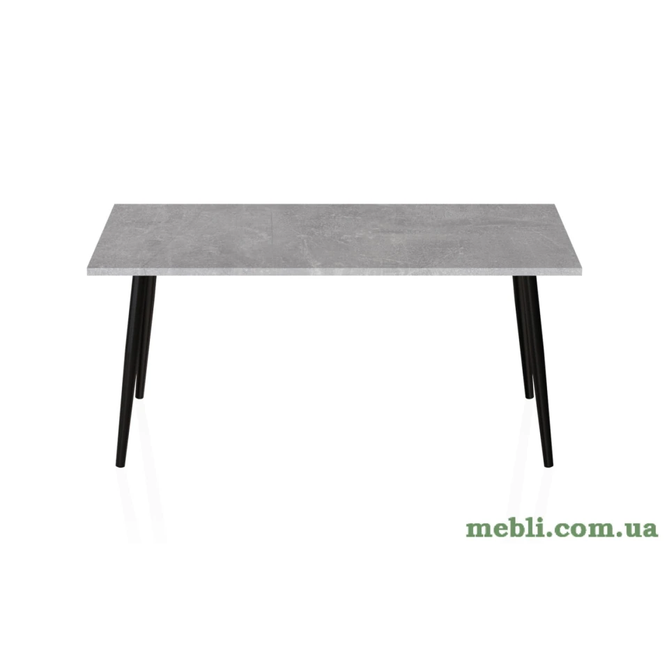 Стіл журнальний Монтана Ferrum-decor 45x100x50 Чорний метал ДСП Бетон