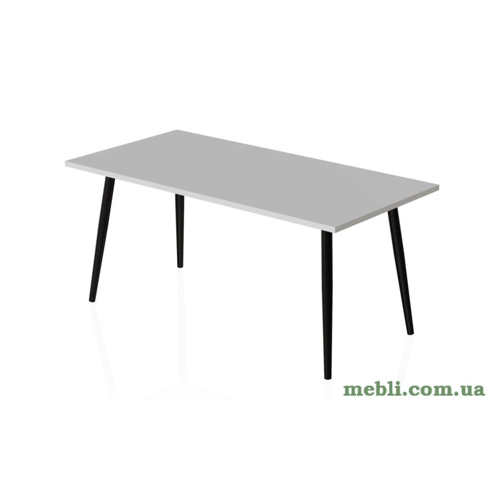 Стіл журнальний Монтана Ferrum-decor 45x100x50 Чорний метал ДСП Білий