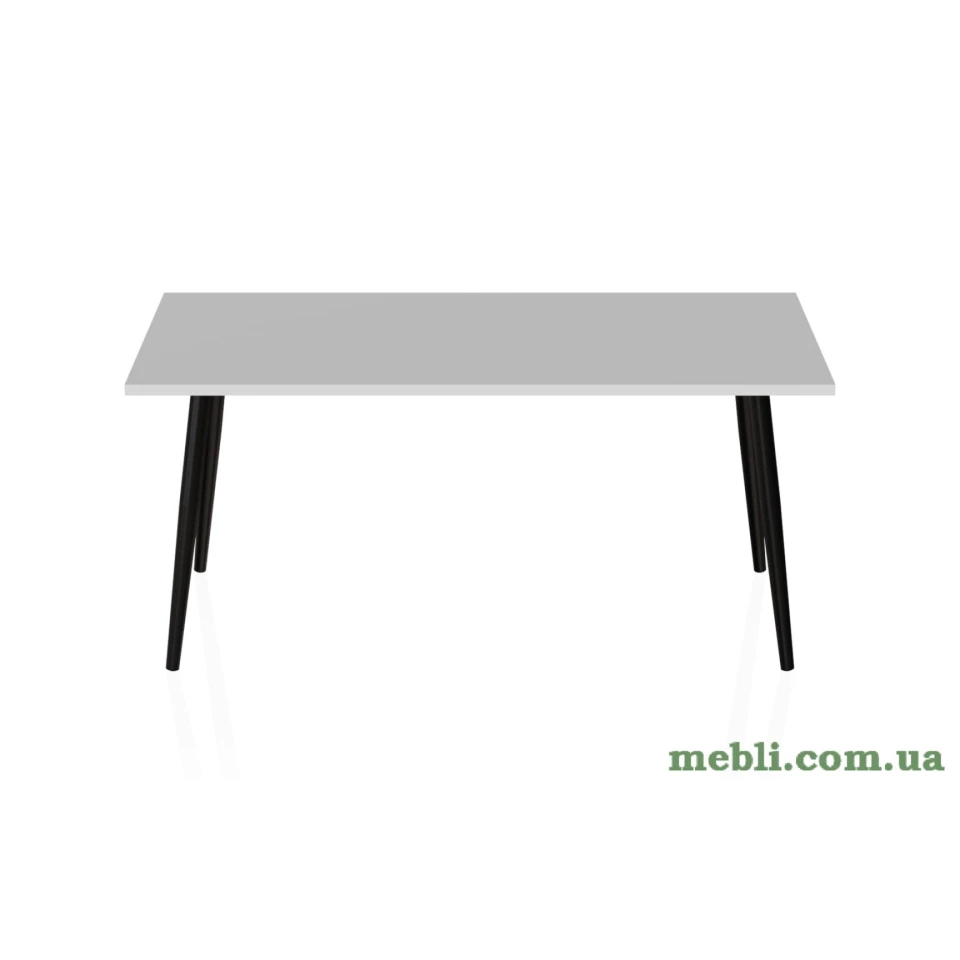 Стіл журнальний Монтана Ferrum-decor 45x100x50 Чорний метал ДСП Білий