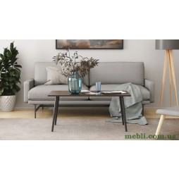 Стіл журнальний Монтана Ferrum-decor 45x100x50 Чорний метал ДСП Венге Магія