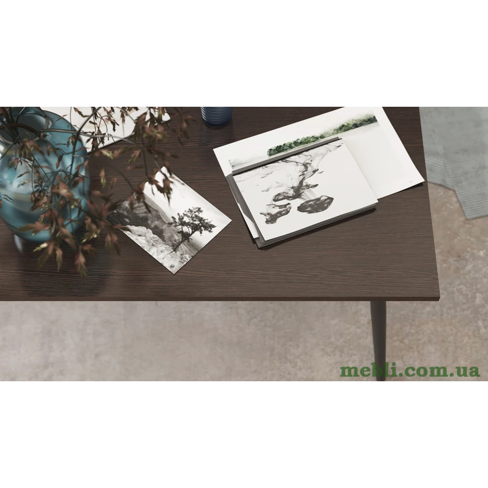 Стіл журнальний Монтана Ferrum-decor 45x100x50 Чорний метал ДСП Венге Магія