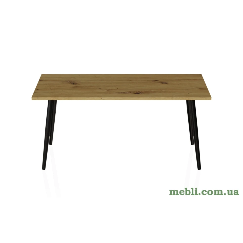 Стіл журнальний Монтана Ferrum-decor 45x100x50 Чорний метал ДСП Дуб Артизан