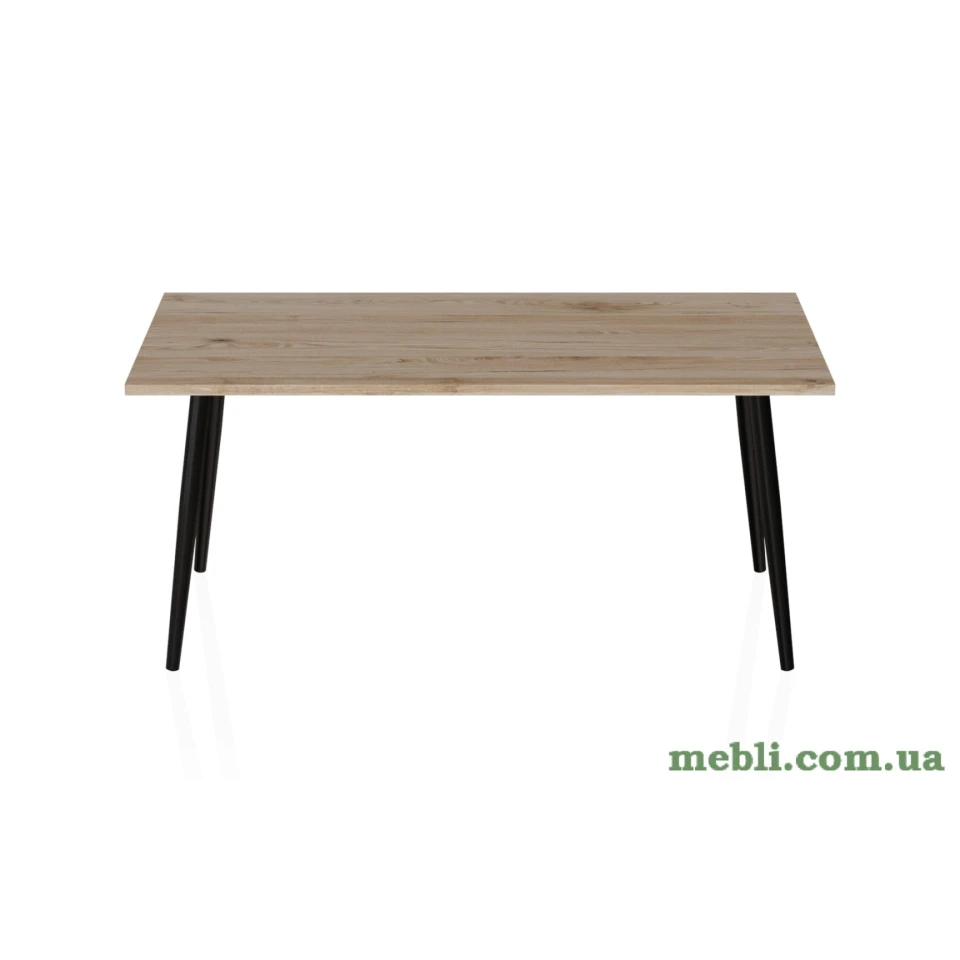 Стіл журнальний Монтана Ferrum-decor 45x100x50 Чорний метал ДСП Дуб Сан-Марино