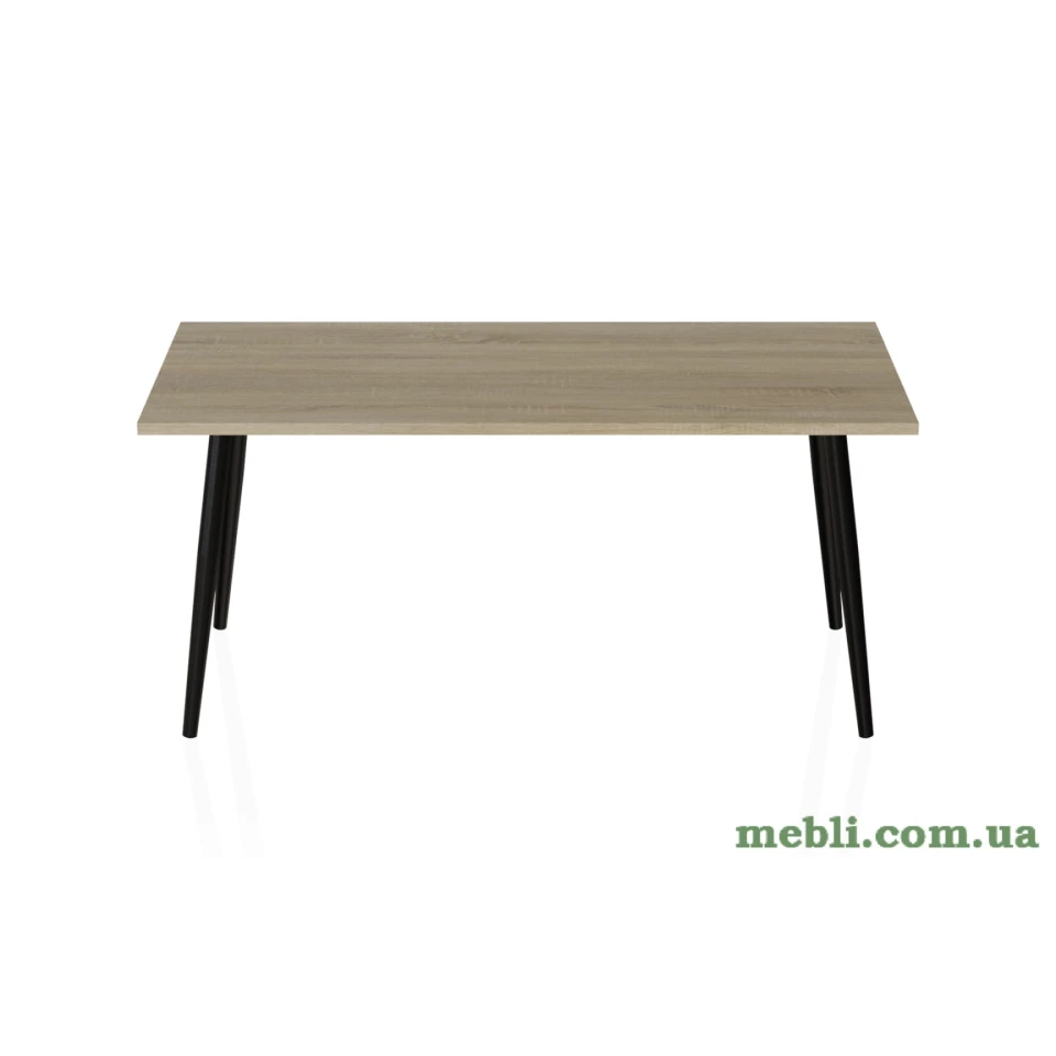 Стіл журнальний Монтана Ferrum-decor 45x100x50 Чорний метал ДСП Дуб Сонома