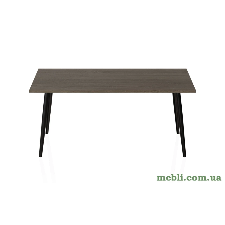 Стіл журнальний Монтана Ferrum-decor 45x100x50 Чорний метал ДСП Дуб Сонома Трюфель
