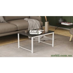 Стіл журнальний приставний Террі Комбо 345x662x440 Білий метал ДСП Сосна Кембра 16мм