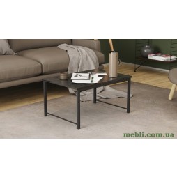 Стіл журнальний приставний Террі Комбо 345x662x440 Чорний метал ДСП Сосна Кембра 16мм