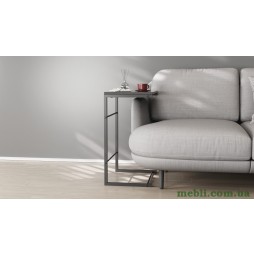 Столик Террі 650x440x330 Чорний метал ДСП Сосна Кембра 16мм