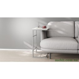 Столик Террі Ferrum-decor 650x440x330 Сірий метал ДСП Бетон