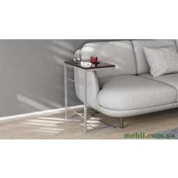 Столик Террі Ferrum-decor 650x440x330 Сірий метал ДСП Венге Магія