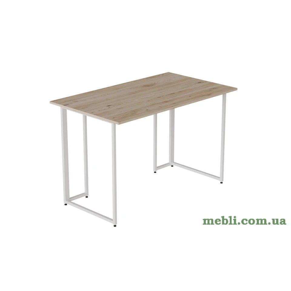 Комп'ютерний стіл Ferrum-decor Ханна 75x100x70 білий ДСП Дуб Артизан 32мм
