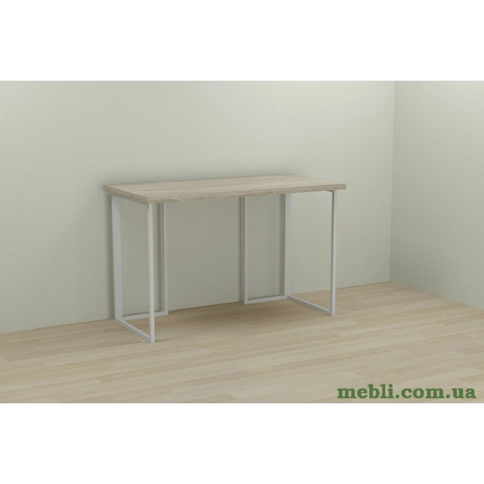 Комп'ютерний стіл Ferrum-decor Ханна 75x120x60 білий ДСП Дуб Сонома 32мм