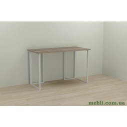 Комп'ютерний стіл Ferrum-decor Ханна 75x140x60 білий ДСП Дуб Сонома Труфель 16мм