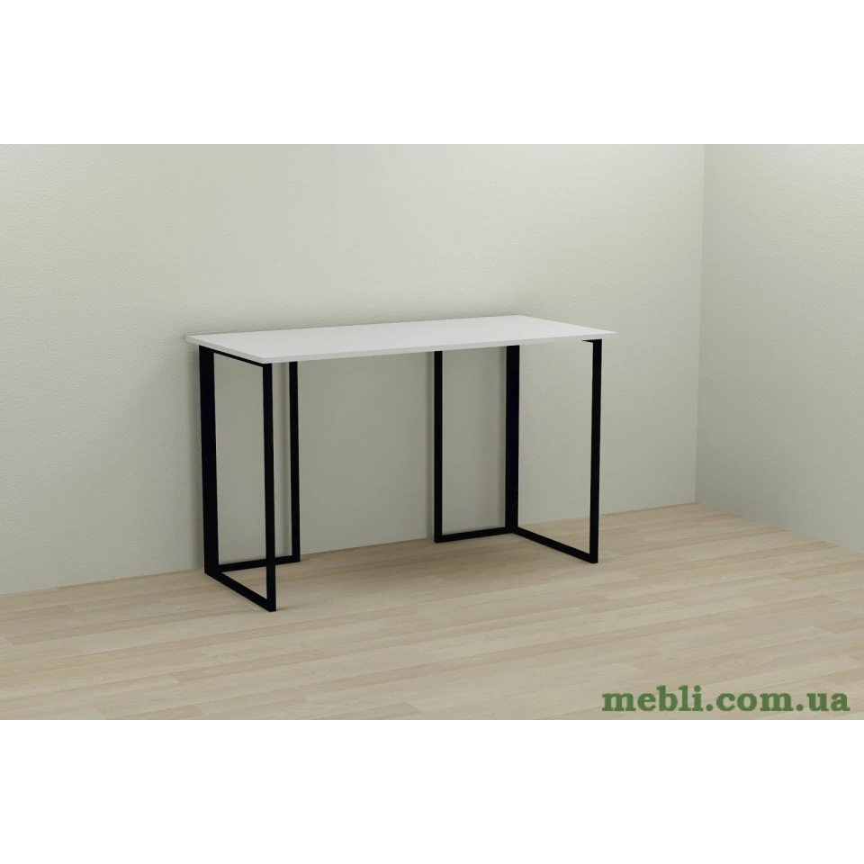 Комп'ютерний стіл Ferrum-decor Ханна 75x140x60 чорний ДСП Білий 16мм