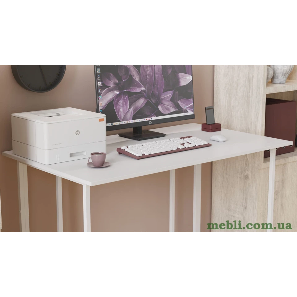 Комп'ютерний стіл Ferrum-decor Ханна 75x140x70 білий ДСП Білий 16мм