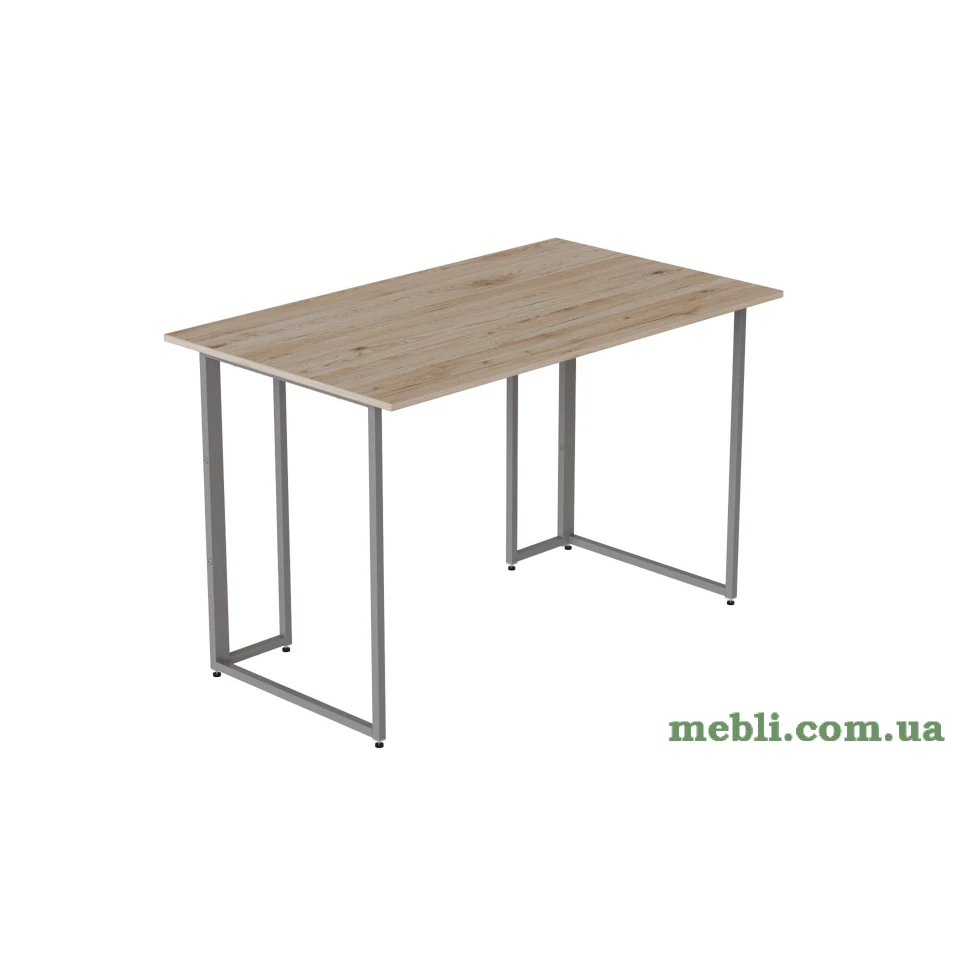 Комп'ютерний стіл Ferrum-decor Ханна 75x140x70 сірий ДСП Дуб Артізан 16мм