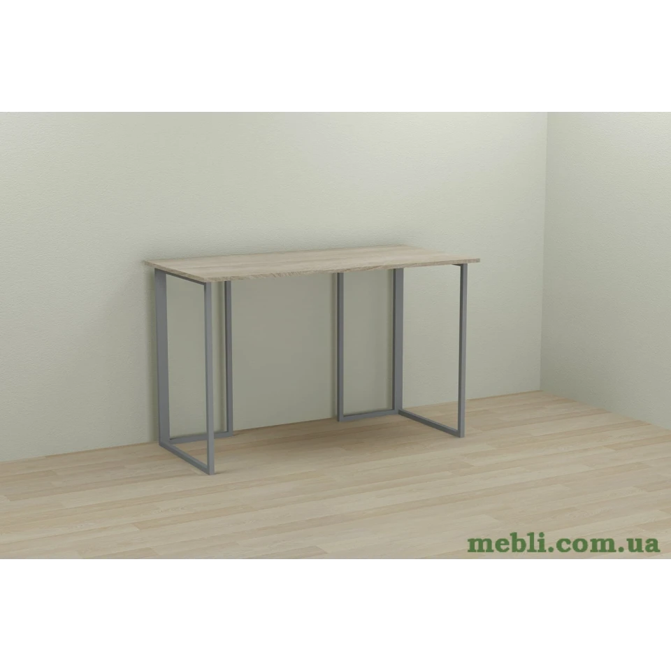 Комп'ютерний стіл Ferrum-decor Ханна 75x140x70 сірий ДСП Дуб Сонома 16мм