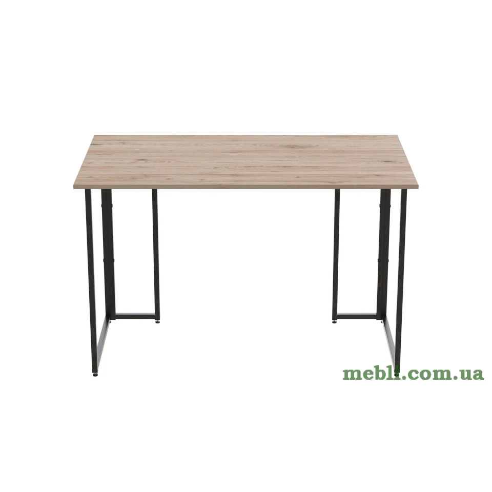 Комп'ютерний стіл Ferrum-decor Ханна 76x120x60 чорний ДСП Дуб Артизан 32мм