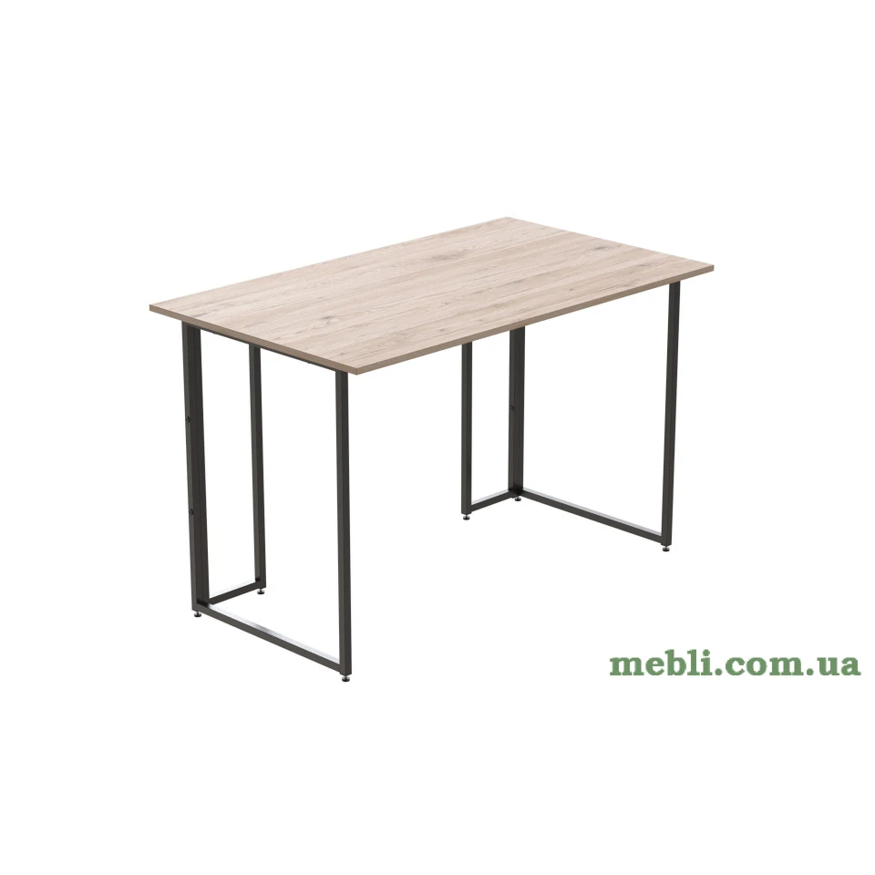 Комп'ютерний стіл Ferrum-decor Ханна 76x120x60 чорний ДСП Дуб Артизан 32мм