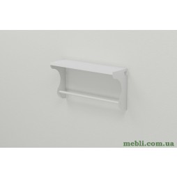 Полиця настінна Ferrum-decor Юзиби 270x500x150 метал Білий ДСП Білий