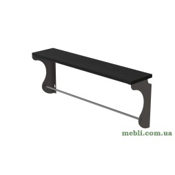 Полиця настінна Ferrum-decor Юзиби 270x500x150 метал Сірий ДСП Венге