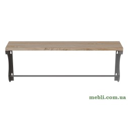 Полиця настінна Ferrum-decor Юзиби 270x600x150 метал Сірий ДСП Артізан