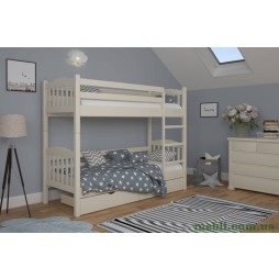 Двоярусне дитяче ліжко Mebigrand Бай-Бай Айворі (S0505Y30R) 80х190 з ящиками