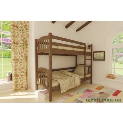 Двоярусне дитяче ліжко Mebigrand Бай-Бай Горіх світлий 80х200