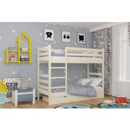 Двоярусне дитяче ліжко Mebigrand Соня Айворі (S0505Y30R) 80х190 з ящиками