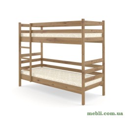 Двоярусне дитяче ліжко Mebigrand Соня Горіх світлий 80х190