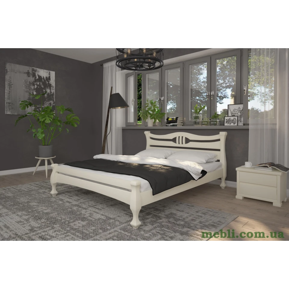 Двоспальне ліжко Mebigrand Даллас Білий (RAL9003) 180х200