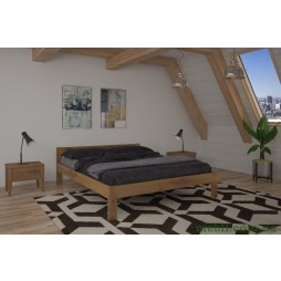 Двоспальне ліжко Mebigrand Делі Горіх світлий 140х200