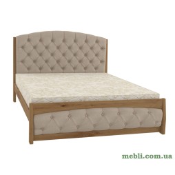 Двоспальне ліжко Mebigrand Мехіко Горіх світлий/Аляска 23 140х200