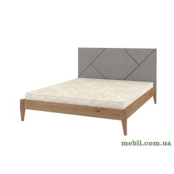 Двоспальне ліжко Mebigrand Нью-Йорк ДК Горіх світлий/Аляска 04 180х190