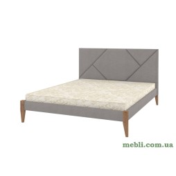 Двоспальне ліжко Mebigrand Нью-Йорк ТК Горіх світлий/Аляска 04 140х190
