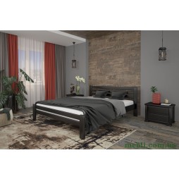 Двоспальне ліжко Mebigrand Прем'єра Венге 160х200