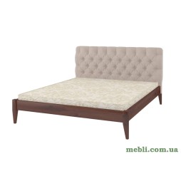 Двоспальне ліжко Mebigrand Рим ДК Горіх лісовий/Аляска 01 140х190