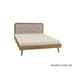 Двоспальне ліжко Mebigrand Токіо Горіх світлий/Аляска 01 160х190