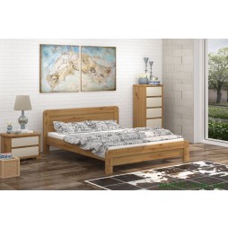 Двоспальне ліжко Mebigrand Тоскана Горіх світлий 160х190