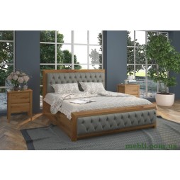 Двоспальне ліжко (підйомний механізм) Mebigrand Барселона Люкс Б3 Горіх світлий/Аляска 08 160х190