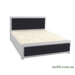 Двоспальне ліжко (підйомний механізм) Mebigrand Барселона Люкс Б5 Світло-сірий (RAL 7040)/Аляска 10 160х200